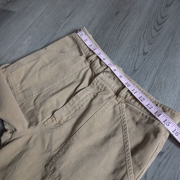 Nili Lotan Tan High Rise Wide Leg Pants Size 12 - Picture 5 of 7